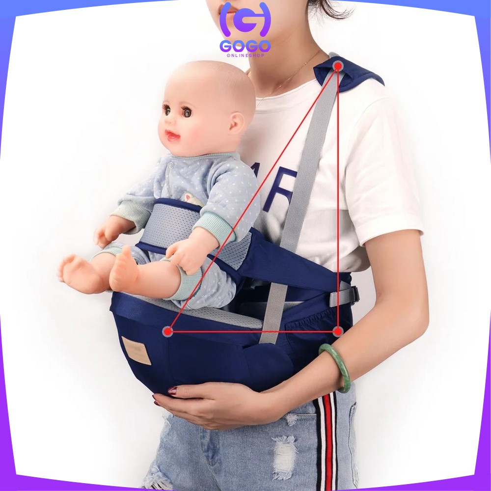 GOGO-C60 C171 Gendongan Bayi Depan Hipseat / Baby Carrier Ransel Multifungsi Perlengkapan Bayi Impor