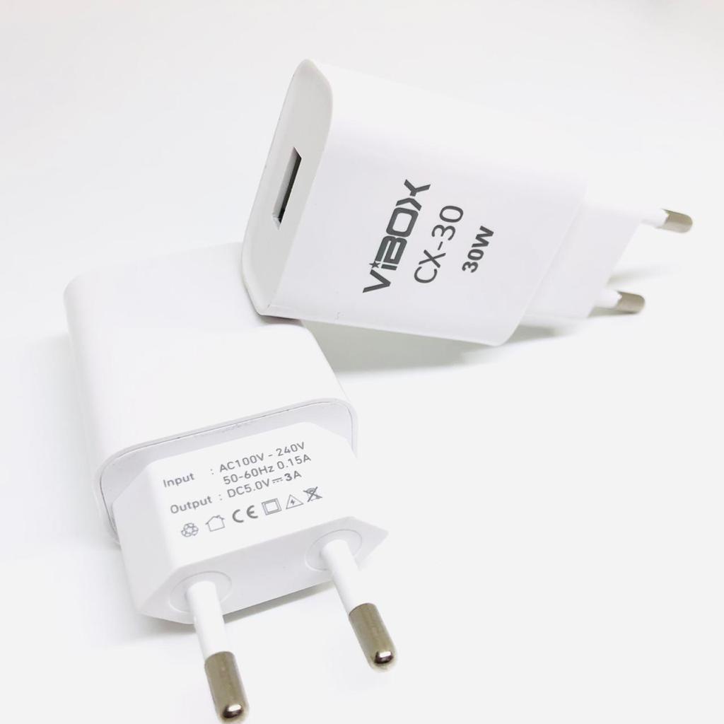 Adaptor vibox 1 USB Kepala Charger Adapter Batok cx30 3A 30w fast charging