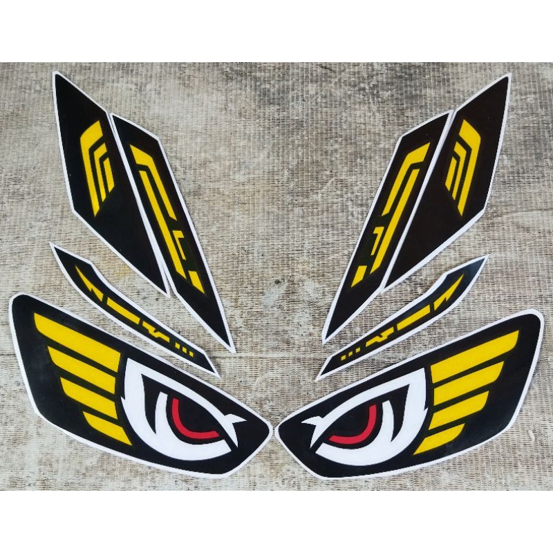 Stiker Lampu new Vario 160cc