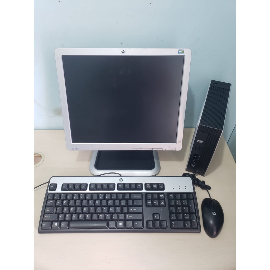 PC Mini HP T5740 Ram 4 GB DDR 3Hardisk 120 GB Siap Pakai  Full Set Lcd