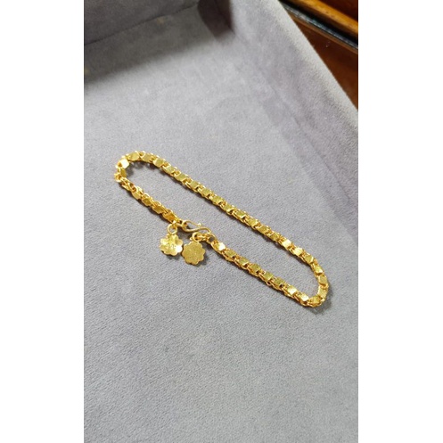 Gelang sepuh sepuhan motif emas