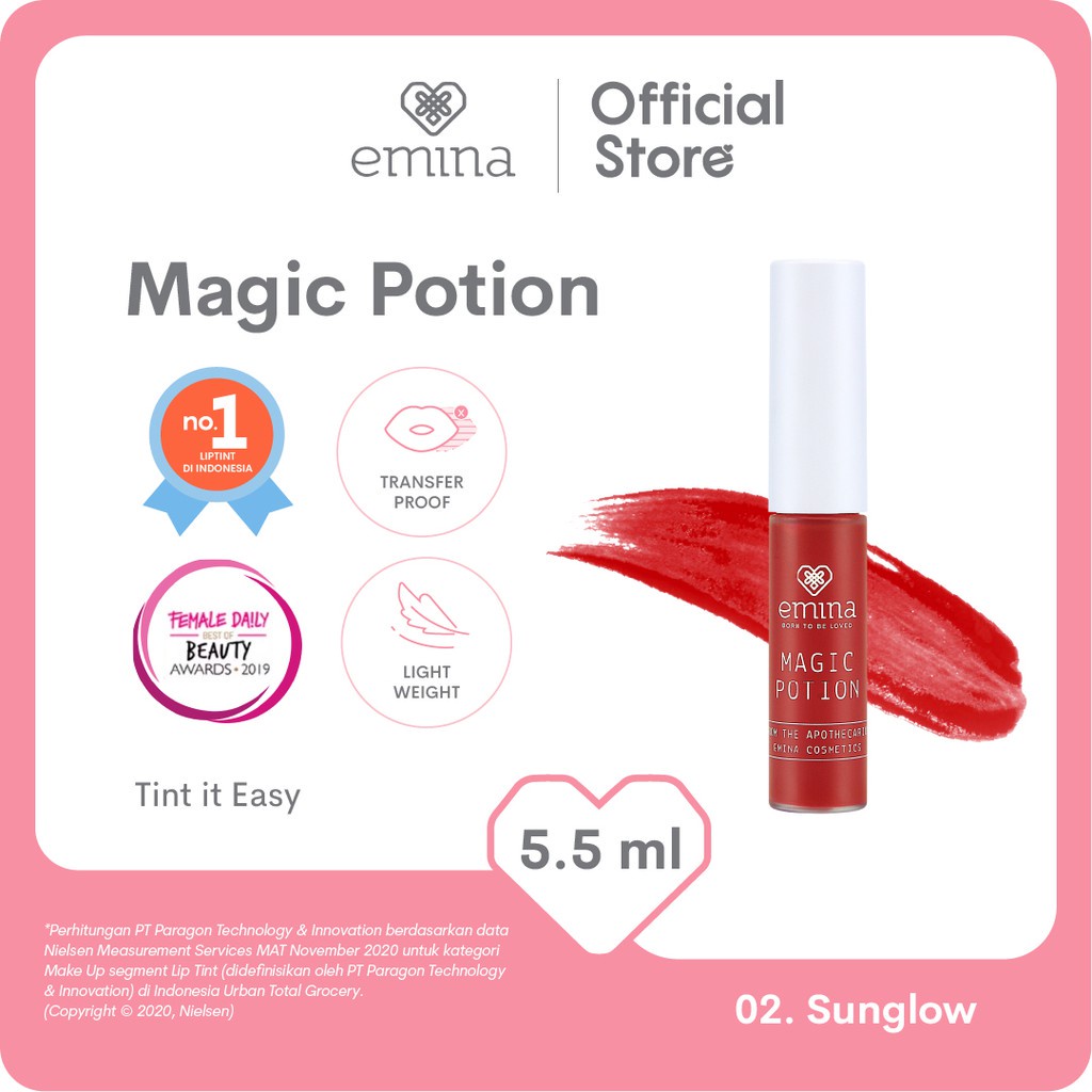 ✨ AKU MURAH ✨ Emina Magic Potion 5.5 Ml Lip Tint Natural dan Fresh SERIES