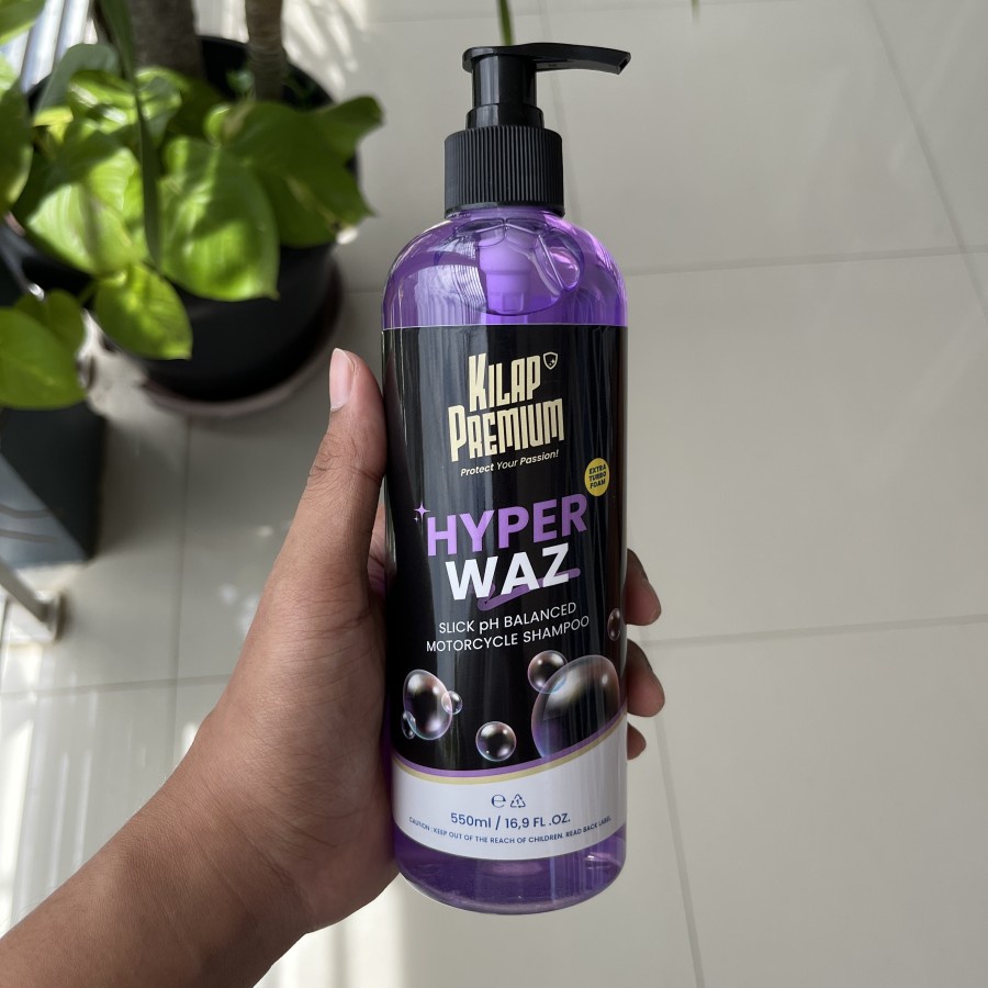 Kilap Premium Hyperwaz / Sabun Motor Mobil / Shampoo Mobil Motor Hi Foam