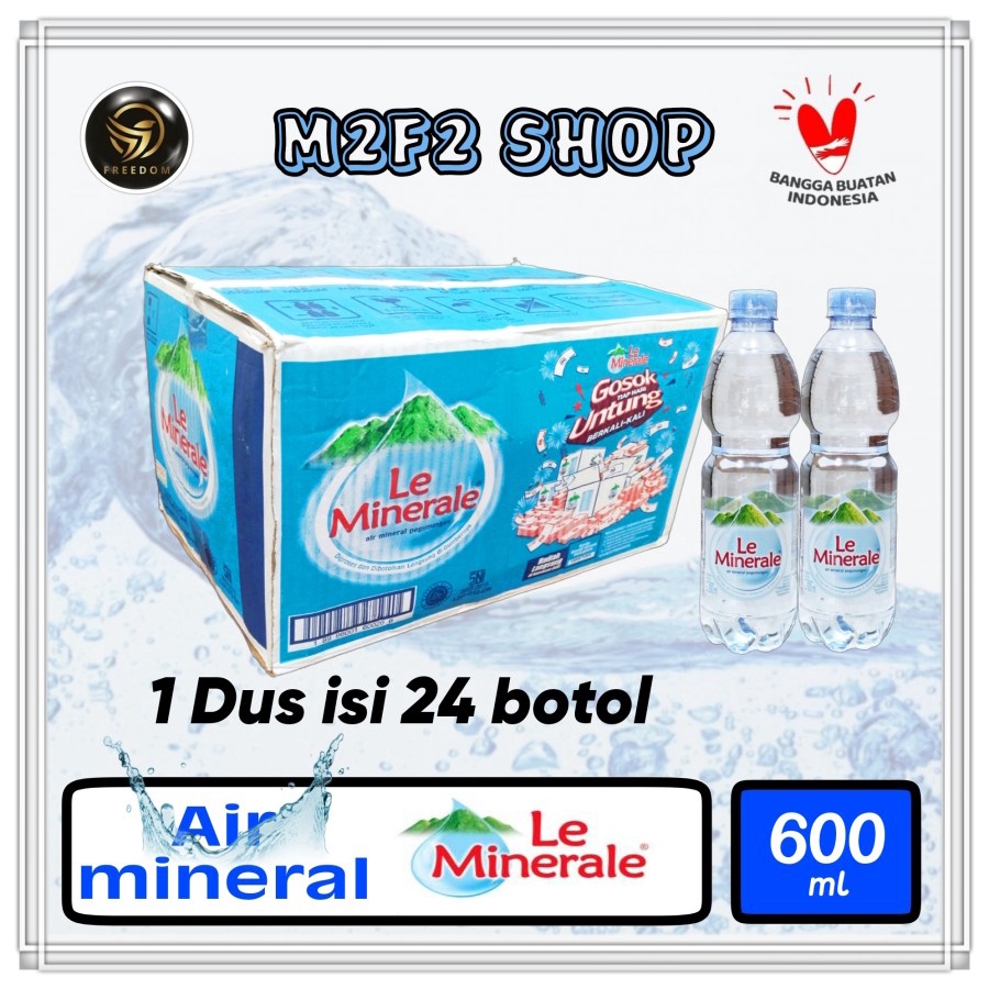 

Air Mineral Le Minerale Botol Tanggung Plastik Pet - 600 ml (Kemasan Karton)