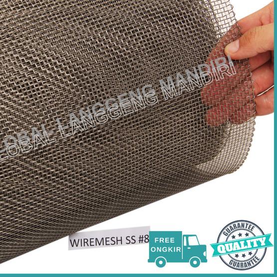 WIRE MESH 8 STAINLESS (304) 1MX1M / WIREMESH #8 AYAKAN STAINLESS - 0.4MM