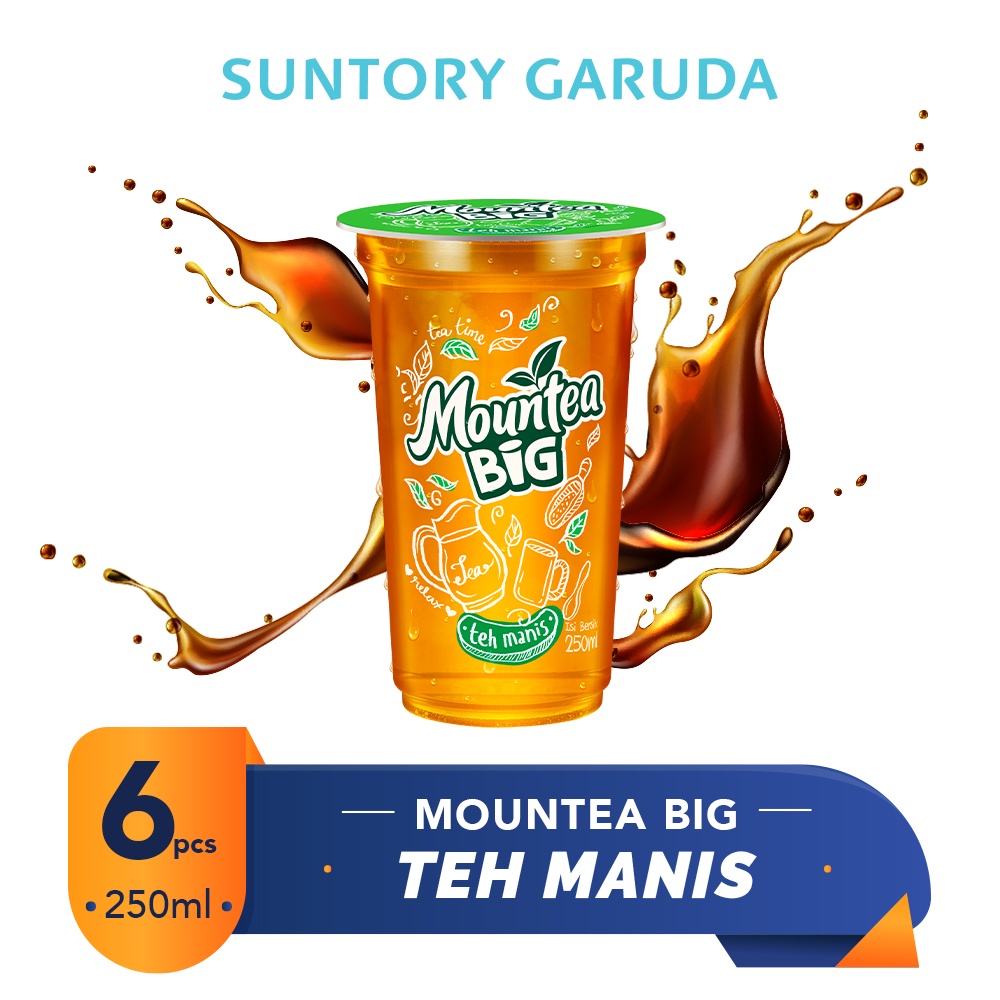 Mountea BIG Teh Manis - 250ml (6 Pcs)