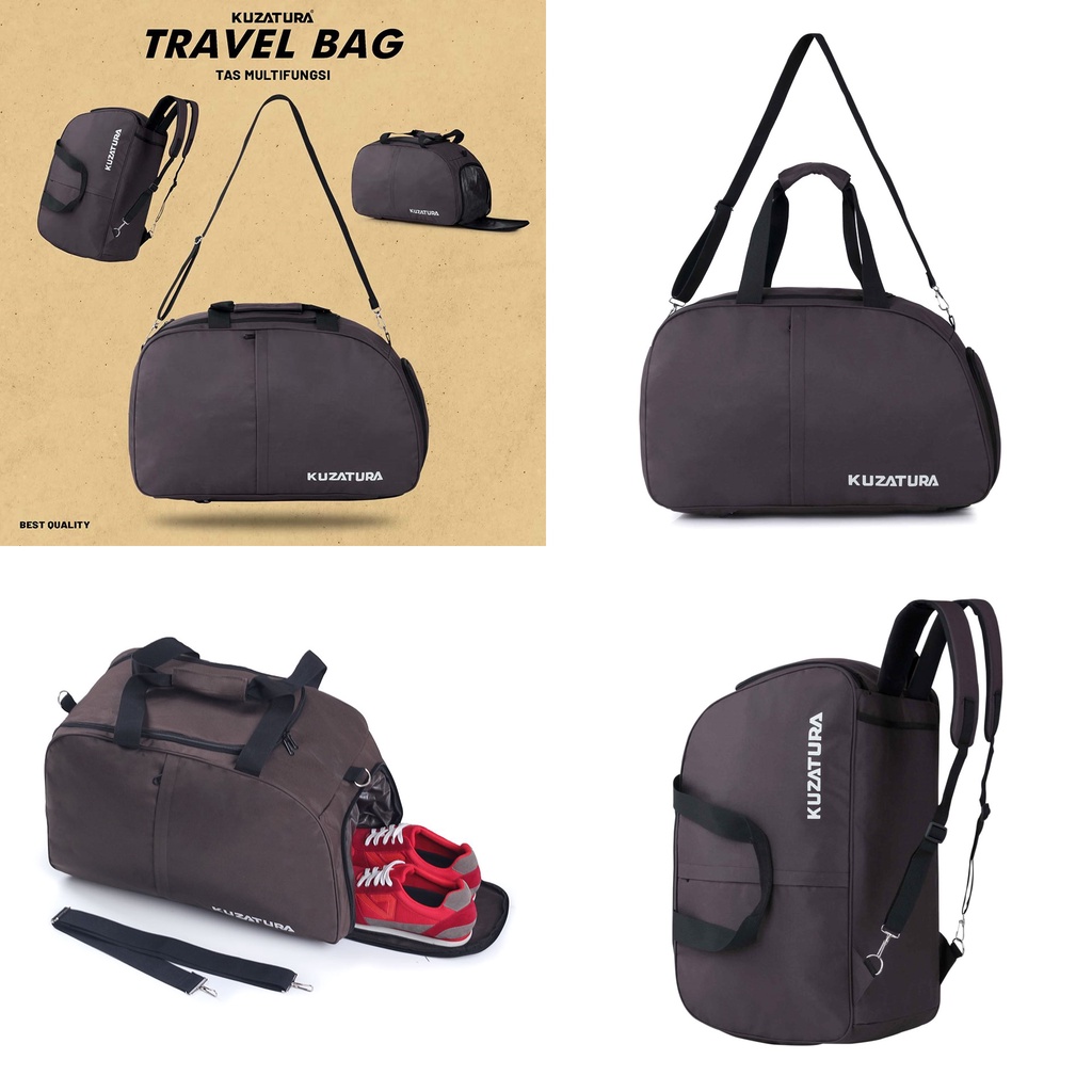 Tas Travel Gym Fitness Kuzatura Bag Multifungsi Tas Sepatu Baju Olahraga Travelbag Duffelbag