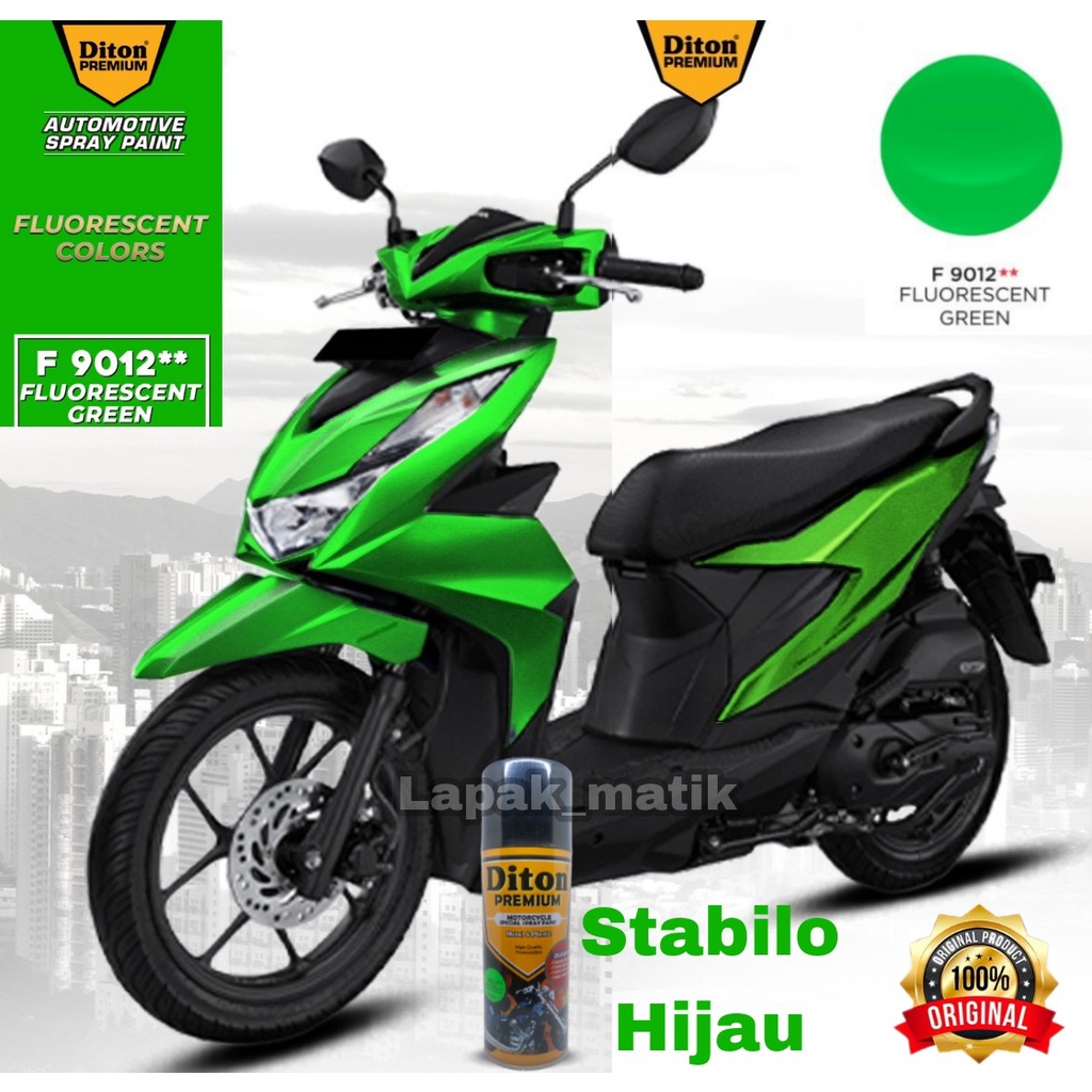 Pilok DITON PREMIUM Stabilo HIJAU FLUORESCENT GREEN F9012 400ML