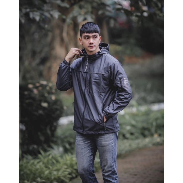 Jaket Outdoor The Bojiel Nasa Grey Jaket Parasut Jaket Pria Jaket Outdoor