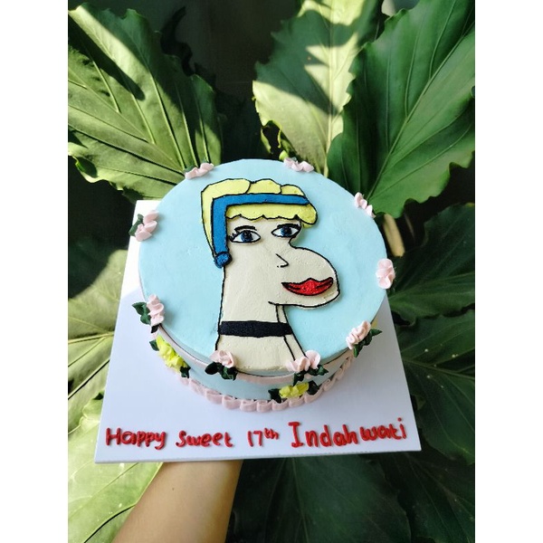 

[BISA DADAKAN] Birthday cake 22x22cm & 24x24cm | Ugly cake
