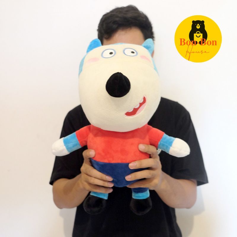 Boneka Wolfoo Srigala Dog Anjing 38cm boneka kartun kado hadiah ultah anak