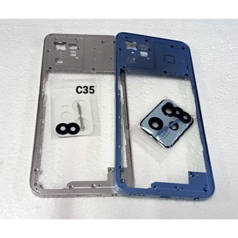 Bezzel Tulang Tengah Tutup Mesin Realme C35