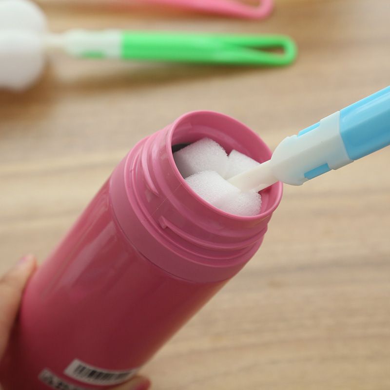 LEXJAKARTA  Spons Tongkat Pembersih Botol Minum  Sikat Busa Pembersih Dot Susu Bayi Cleaner Sponge Stick Sikat Spon Pencuci Gelas Serbaguna Sikat Botol