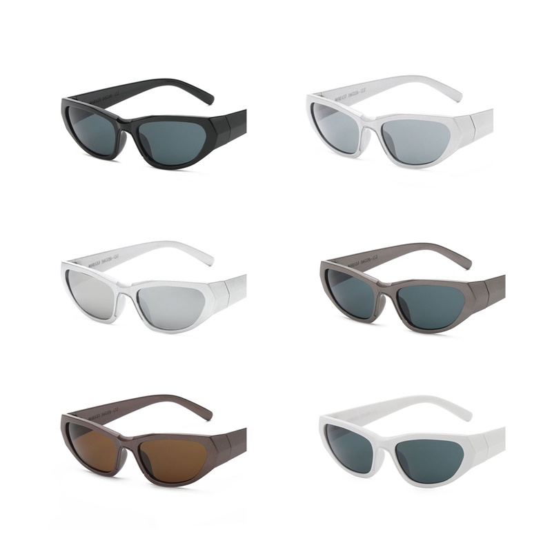 Fancyqube Kacamata Hitam Matahari Tepi Tebal Gaya Punk Hip-Hop Untuk Pria Dan Wanita