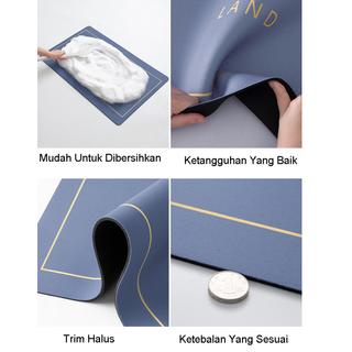 GO! KP931 Keset kaki Kamar Mandi Dapur Serbaguna  Nyerap Air Anti Bakteri Diatomite Bundar Anti Slip Serbaguna