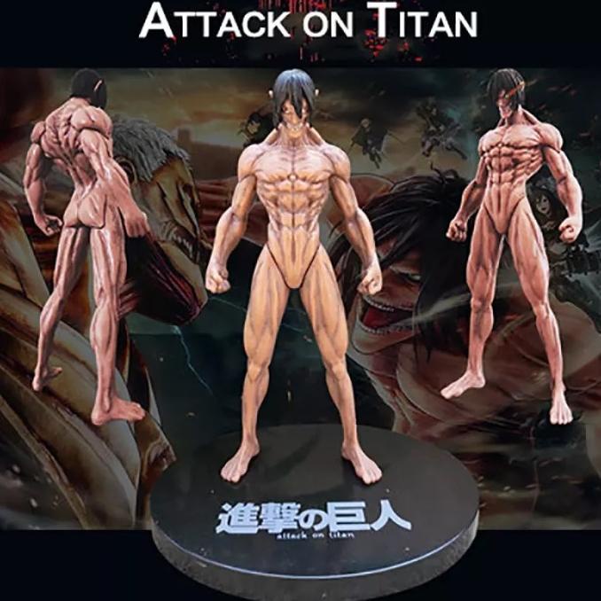 ACTION FIGURE ATTACK ON TITAN EREN YEAGER TITAN FORM MAINAN PAJANGAN