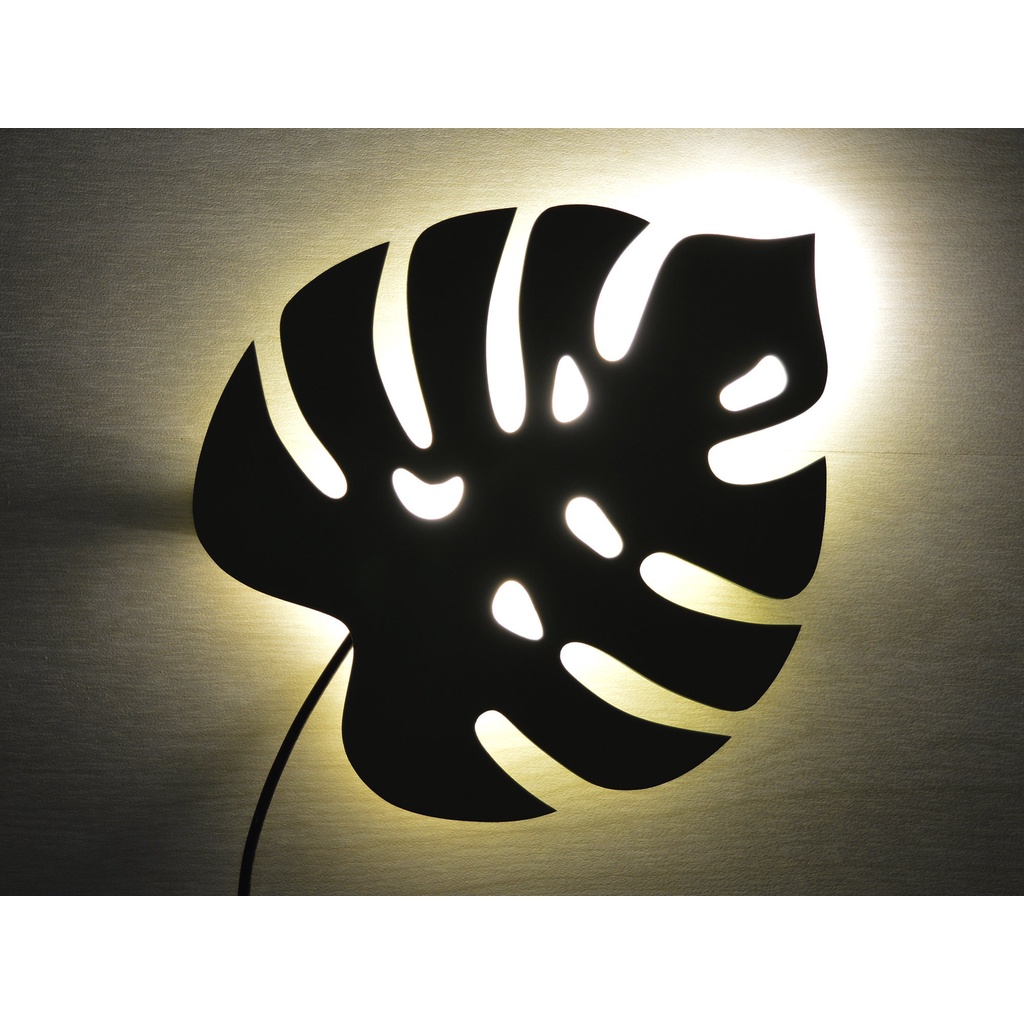 HIASAN DINDING LAMPU KAMAR AESTHENTIC MOTIF DAUN