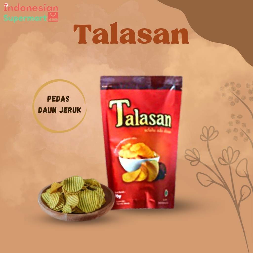 

Kripik Talas Snack Premium Pedas Daun Jeruk – 70 gr