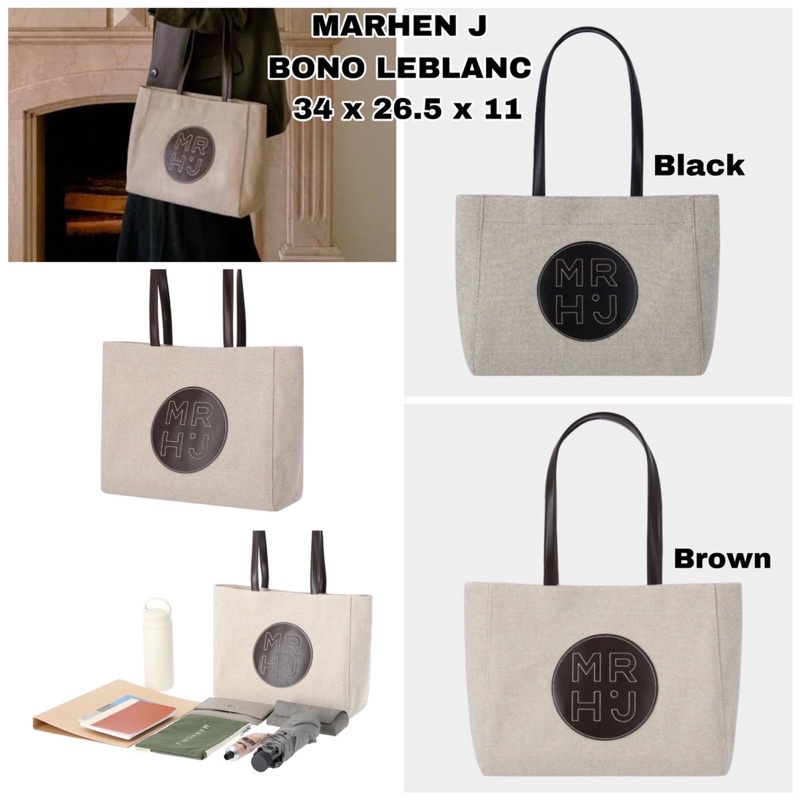 TAS TOTE CANVAS BO NO LE BLANC BM06