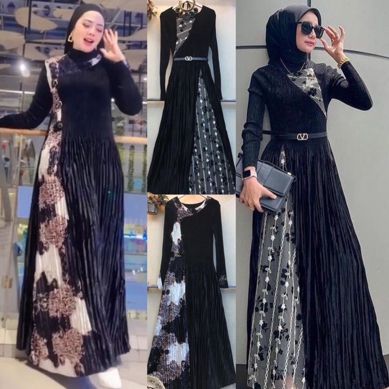 READY STOCK!!! DRESS SHERLIN/DRESS SUEDE BLUDRU !!! ORI IMPORT