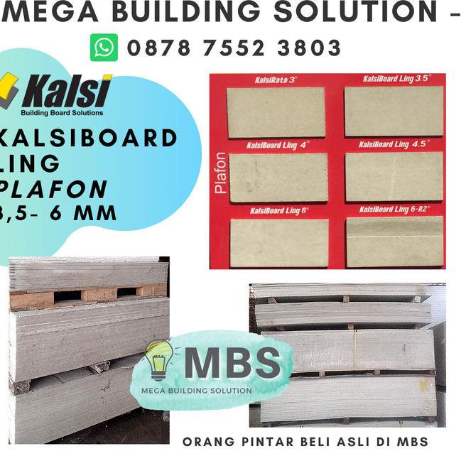 Kalsiboard Ling 4mmx1200x2400 / Kalsiboard Plafon - EKONOMIS & CEPAT