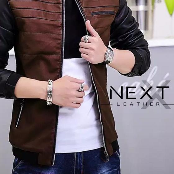 Jaket Kulit Pria Original Import Keren Casual Jaket Cowok Terbaru