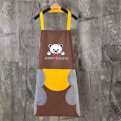 LM-0079 Celemek Masak Dapur Oxford Cloth Apron Masak Tahan Air &amp; Minyak BAHAN TEBAL - Motif Bear