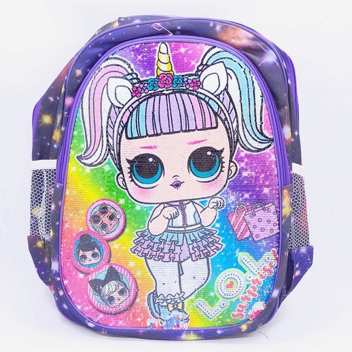 Tas Sequin Cewek MURAH BARU / Ransel Sequin Perempuan Murah / Tas Sekolah Anak TK SD Perempuan Sequin 2 Model MURAH / Ransel Sekolah Anak SD Wanita Sequin manik 2 Animasi BARU / Tas Anak Sekolah Wanita Sequin / Ransel Anak Sequin Frozen Unicorn LOL MURAH