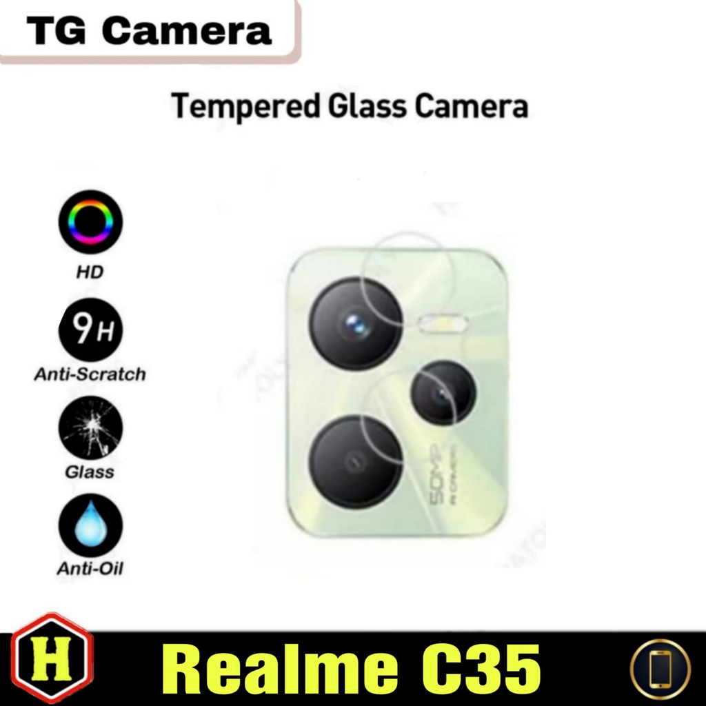 New PROMO Tempered Glass Camera REALME C33 / C35 / C31 / Realme Narzo 50A Prime Anti Gores Camera Belakang Handphone