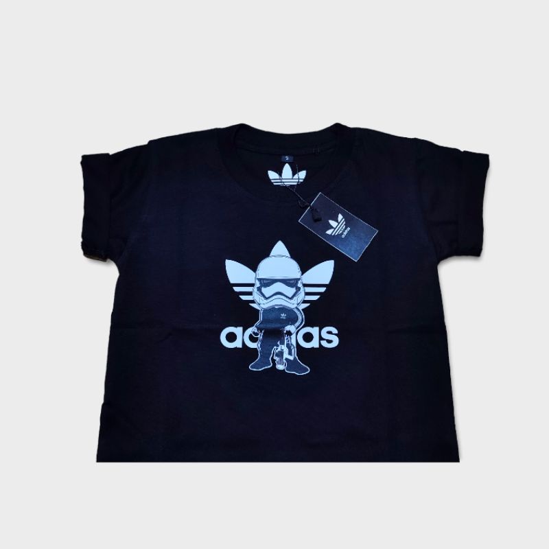 kaos anak anak baju anak adidas star war$ katun combed 24s super soft handfield .