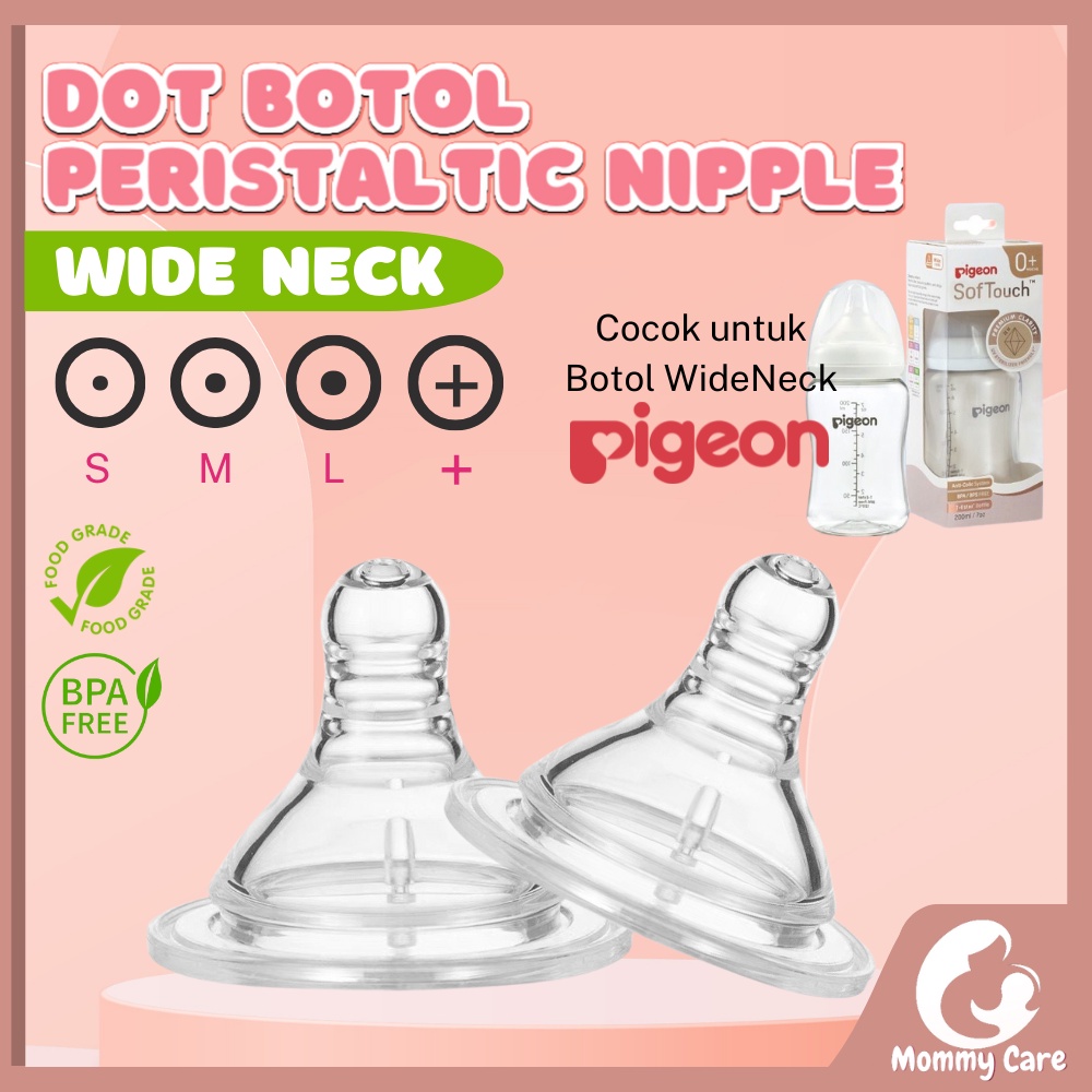 MOMMYCARE DOT BAYI / EMPENG BAYI WIDE NECK BAHAN SILIKON