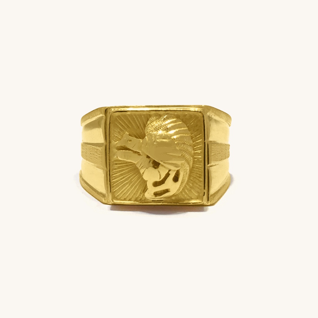 Cincin Emas 21K - Cincin Cendrawasih- Emas Kadar 875 21 Karat