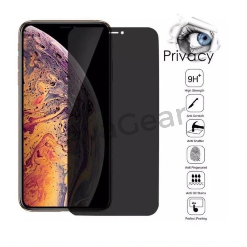 Frameless Tempered Glass Black Privacy No Spy Full Cover Non Border iPhone 6s 7 8+ X XS XR 11 12 Mini 13 Pro Max 14 Plus Explosion Proof High Quality