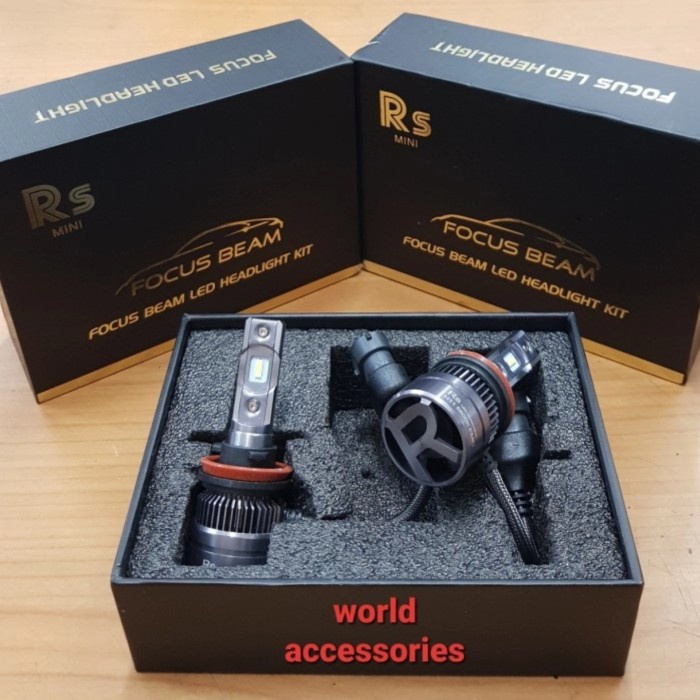 Bolam led rs mini h11, hb3, hb4, h7, h1,h4 fastbright putih - premium