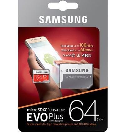 Samsung MicroSDHC 100MB/s EVO PLUS WITH ADAPTER 32G/64/128/256GB - 32GB