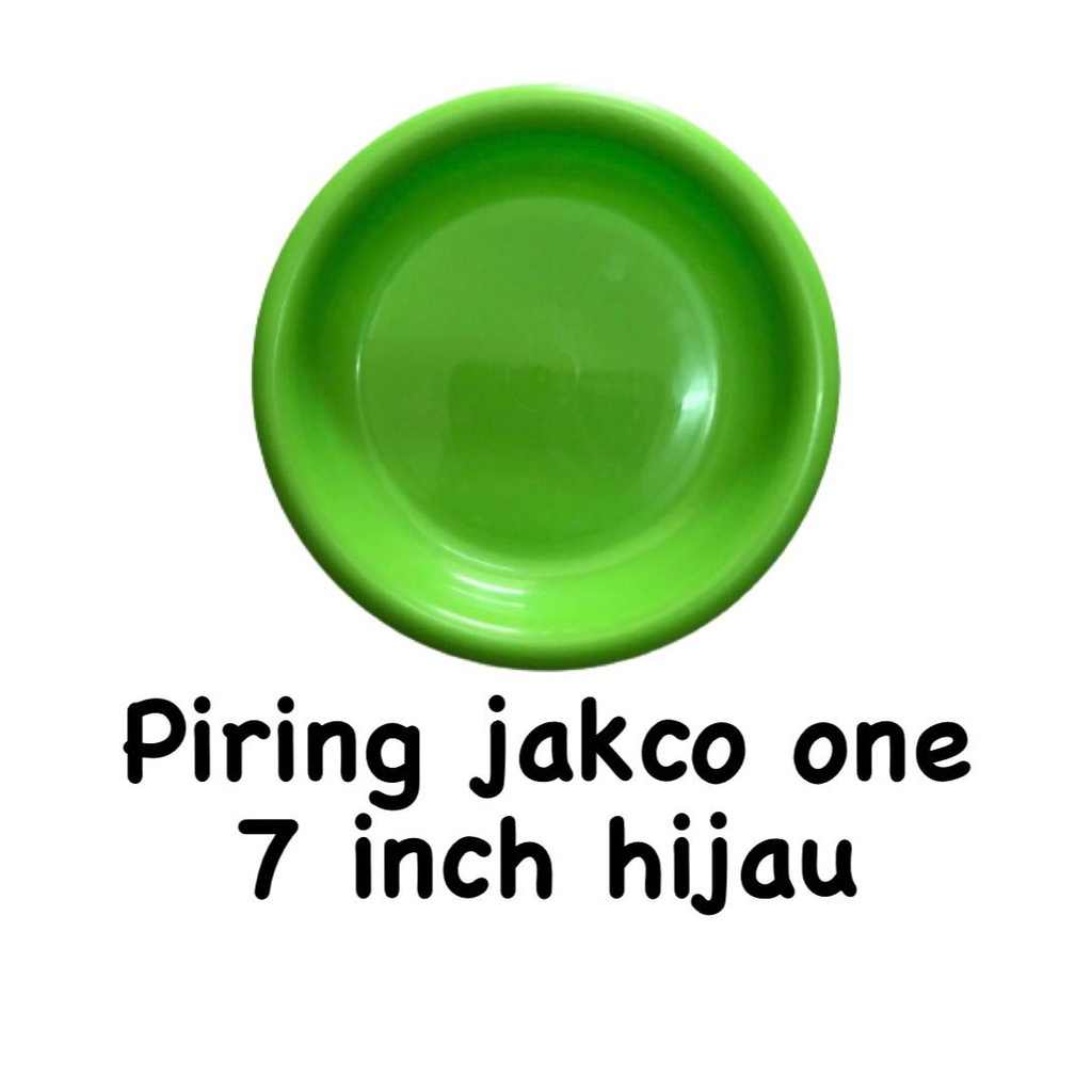 Piring Jacko 7 inch Kuning Ungu Hijau / Piring Makan Bulat Plastik