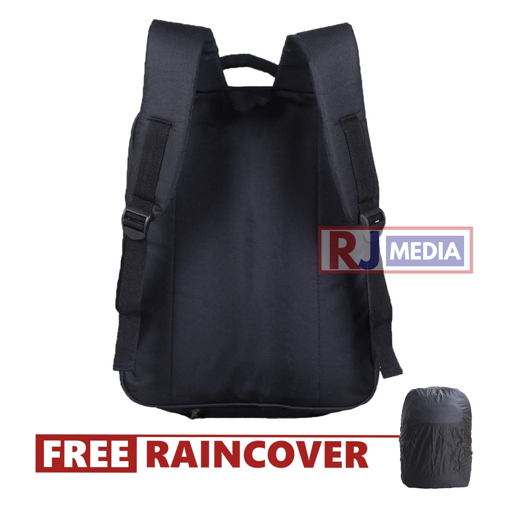 Tas Sekolah SD SMP Model Polo Ukuran Compact Muat Laptop LKS Buku Paket Ransel SD MI MTs Bahan Tebal Jahitan Kuat Tas Anak Ngaji Les TPQ Piknik Rohis Bonus Raincover Warna Hitam LIst Hijau Extreme Shield