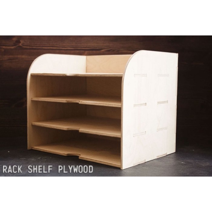 Wooden Rack Storage Shelf / Rak Serbaguna 4 Susun / Rak Multifungsi