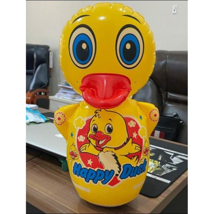 1 BIJI BALON TIUP BEBEK KUNING PASIR TINGGI 30 CM murah - Mainan Edukasi Balon BEBEK PASIR TIUP TERL
