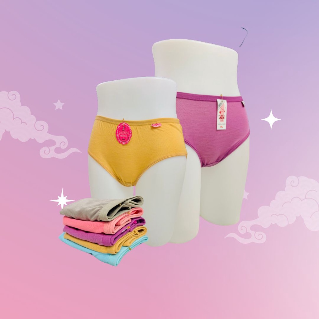 RC CD Celana Dalam Wanita Perempuan Dewasa Polos/Undies Cewek Ukuran Jumbo M L XL XXL XXXL