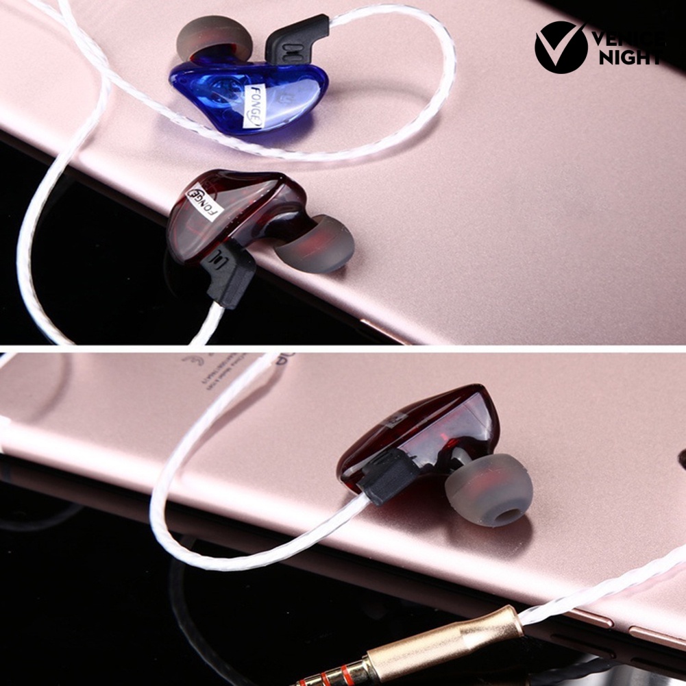 (VNEP) (Berkabel) Tahan Air Sport Super Bass Earphone In Ear HiFi Earbuds dengan Mic untuk Smartphone