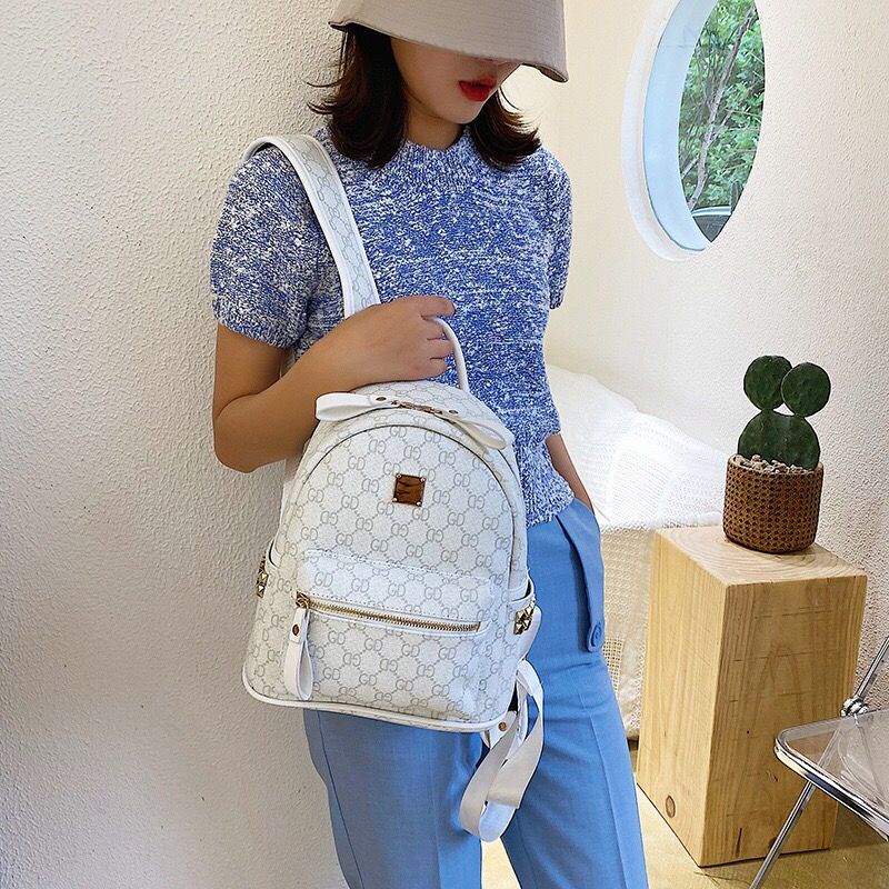 ✥∋▽Seraser Factory Outlet Ransel Wanita 2020 Gaya Korea Trendi Kasual Fashion Retro Cetak Tas Kustom