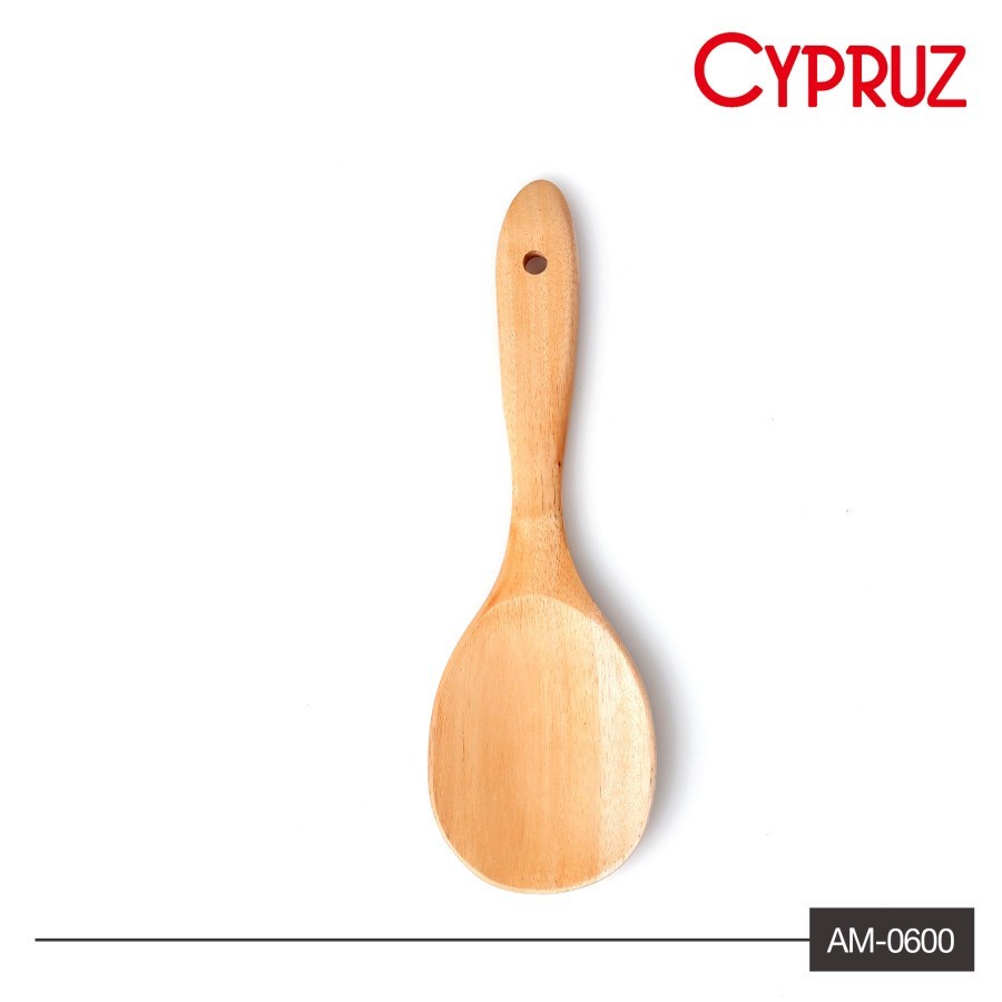 Cypruz Centong Nasi Bundar Kayu Mahoni / Rice Spoon AM-0600