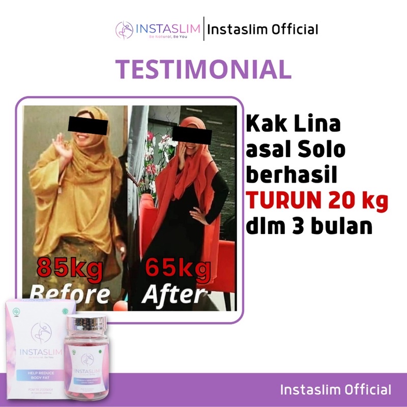 STRONG BOOSTER INSTASLIM - 5X TURUN BB LEBIH CEPAT - DIET TERAMPUH - PELANGSING BADAN AMPUH