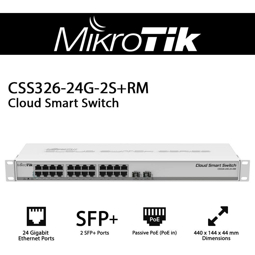 Mikrotik Routerboard CRS326-24G-2S+RM