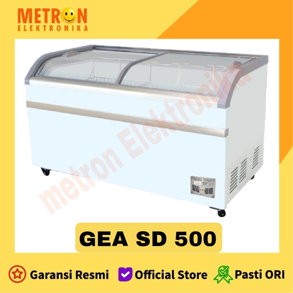 GEA SD 500 BY - SLIDING CURVE GLASS FREEZER 500 LITER / SD500BY