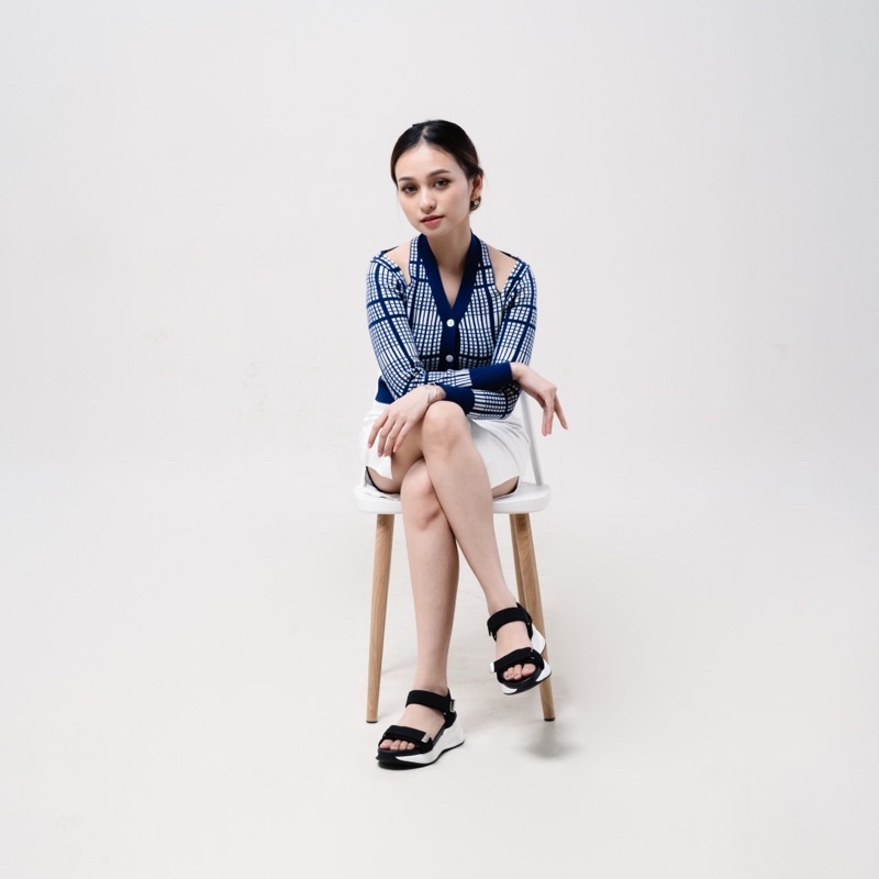 Camila Black &amp; White Platform Sandals