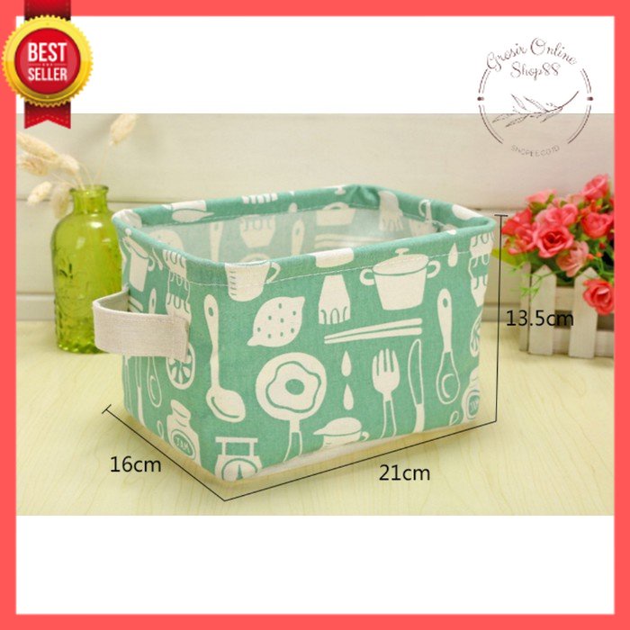 [GOS] - C201-Kotak Box Keranjang Penyimpanan Serbaguna - Box Motif Multifungsi Organizer Basket