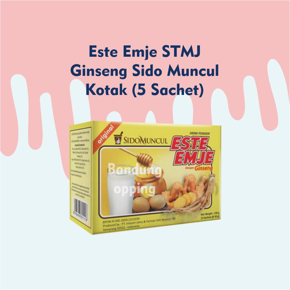 

Este Emje STMJ Ginseng Sido Muncul / Kotak (isi 5 Sachet)