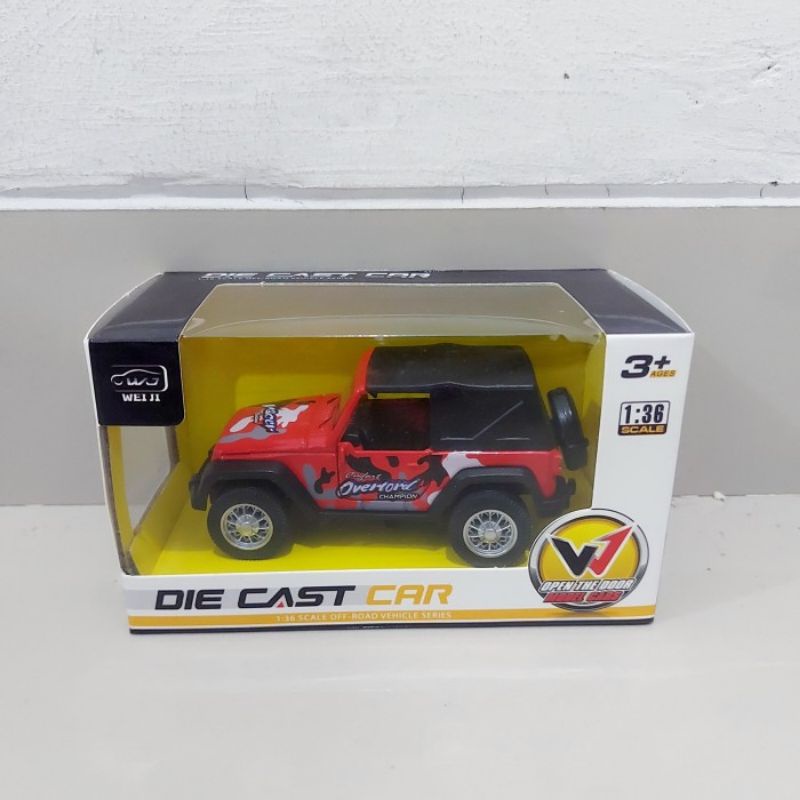 Diecast Mobil Jeep Alloy - Miniatur Mobilan Car Koleksi Die Cast Anak